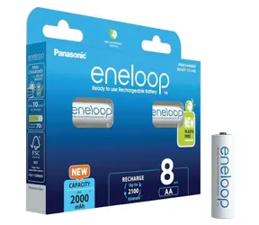 Panasonic Eneloop Nabíjecí baterie AA 2000 mAh 4ks + AAA 800mAh 4ks / Ni-MH / blistr
