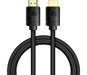Baseus CAKGQ-J01 Kabel HDMI 2.1 (M) - HDMI 2.1 (M) 1 m černá / 8K / 60 Hz / HDR