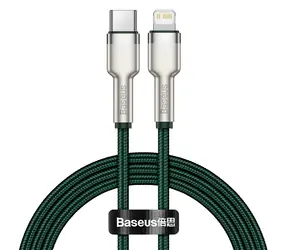 Baseus CATLJK-A06 Kabel USB-C (M) -  Lightning (M) 1 m zelená / 20W