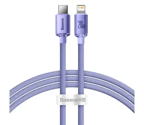 Baseus CAJY000205 Kabel USB-C (M) - Lightning (M) 1.2 m fialová / 20W