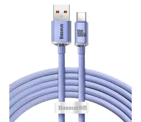 Baseus CAJY000405 Kabel USB-A (M) - USB-C (M) 1.2m fialová