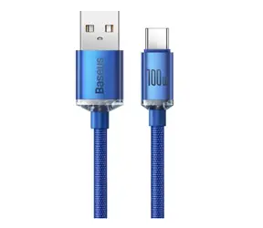 Baseus CAJY000503 Kabel USB-A (M) - USB-C (M) 2 m modrá / 100W