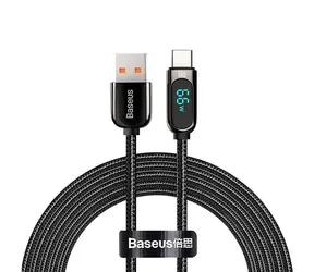 Baseus CASX020001 Kabel USB-A (M) - USB-C (M) 1 m černá / 66W