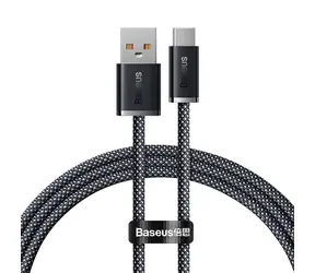Baseus CALD000616 Kabel USB-A (M) - USB-C (M) 1 m šedá / 100W