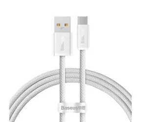 Baseus CALD000602 Kabel USB-A (M) - USB-C (M) 1 m bílá / 100W