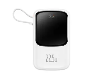Baseus PPQD020102 Qpow Pro / Powerbanka / 10000 mAh / USB-C v těle / USB-C / USB-A / 22.5W 