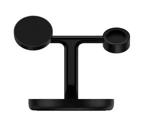 Baseus WXTE000101 Swan Bezdrátová nabiječka černá / 3 v 1 / MagSafe / 20W
