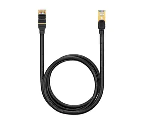 Baseus WKJS010201 Síťový kabel CAT7 1.5 m černá / Patch kabel / RJ45 - RJ45