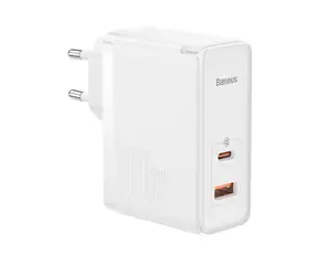 Baseus CCGP090202 GaN5 Pro Rychlonabijecí adaptér bílá / USB-C / USB-A / 100W / Kabel USB-C (M) - USB-C (M) 1 m 