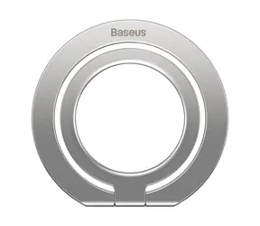 Baseus SUCH000012 Halo magnetický držák na telefon + stojánek stříbrná