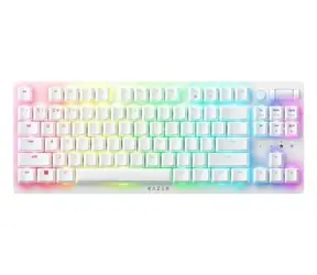 Razer Deathstalker V2 Pro bílá / Bezdrátová herní klávesnice / mechanická / USB-C / BT / Razer Optical Red / US 