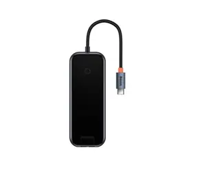 Baseus WKJZ010113 AcmeJoy Dokovací stanice / 2x USB 3.0 / USB 2.0 / USB-C PD / RJ45