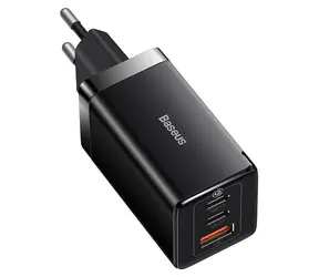 Baseus CCGP120201 GaN5 Pro Rychlonabijecí adaptér černá / 2x USB-C / USB / 65W