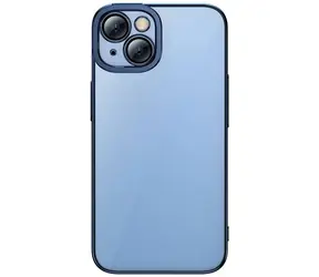 Baseus ARMC021403 Glitter kryt pro iPhone 14 Plus modrá / + tvrzené sklo
