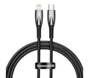 Baseus CADH000001 Kabel USB-C (M) - Lightning (M) 1 m černá / 20W