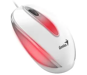 Genius DX-Mini Optická drátová myš s podsvícením RGB bílá / 1000 dpi/ USB