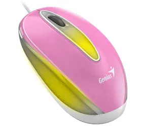 Genius DX-Mini Optická drátová myš s podsvícením RGB růžová / 1000 dpi/ USB