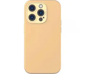 Baseus ARYT020810 Liquid Silica Gel kryt pro Apple iPhone 14 Pro Max žlutá / + tvzené sklo / + čisticí set