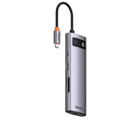 Baseus WKWG080113 StarJoy Dokovací stanice / 3 x USB 3.0 / USB-C PD / HDMI / RJ45 / SD/TF 