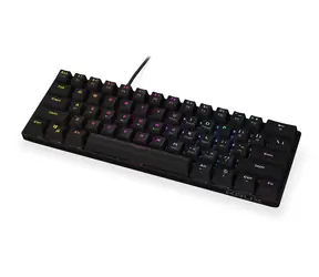 KRUX Qara 60% Outemu Red černá / Herní klávesnice / Drátová / USB / US layout