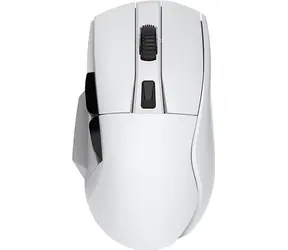 Dareu A955 RGB bílá / Herní bezdrátová myš / 12000DPI / 6 tlačítek / nabijecí stanice / USB-C / BT / 2.4G