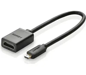 UGREEN 20134 Redukce Micro HDMI(M) - HDMI(F) 20cm černá