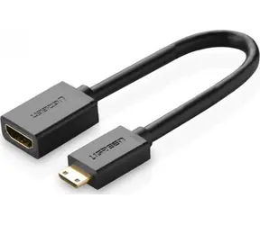 UGREEN 20137 Redukce miniHDMI(M) - HDMI(F) 22cm černá