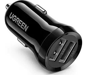 UGREEN ED018 Autonabíječka 2x USB 24W černá