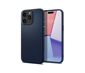 Spigen Liquid Air ochranný kryt pro Apple iPhone 15 Pro Max modrá