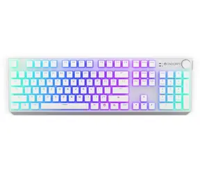 Endorfy Thock Red Onyx White Pudding bílá / Herní klávesnice / Bezdrátová / USB / US layout / 104 kláves / RGB