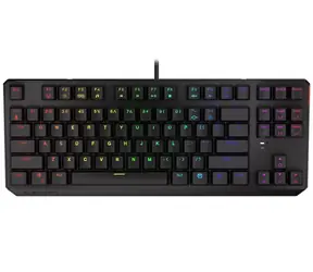 Endorfy Thock TKL CZ Red černá / Herní klávesnice / Drátová / USB / CZ layout / 87 kláves / RGB