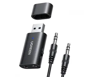 UGREEN CM523 Audio adaptér USB-A na Jack 3.5mm Bluetooth 5.1 černá