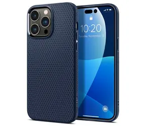 Spigen Liquid Air zadní kryt pro Apple iPhone 15 Pro modrá