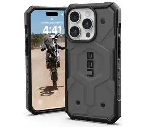 UAG Pathfinder MagSafe ochranný kryt pro Apple iPhone 15 Pro stříbrná