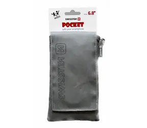 SWISSTEN POCKET Univerzální látkové pouzdro pro telefon do 6.8" šedá