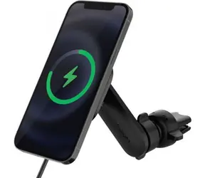 Spigen OneTap Pro Wireless Magnetic Car Charger Air Vent černá / MagSafe