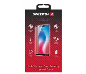 SWISSTEN FULL GLUE COLOR FRAME CASE FRIENDLY sklo pro XIAOMI REDMI NOTE 12 černá