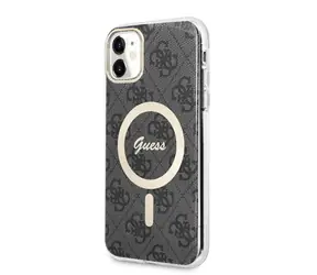 GUESS 4G IML MagSafe Zadní Kryt pro Apple iPhone 11 černá