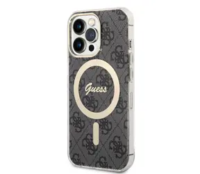 GUESS 4G IML MagSafe Zadní Kryt pro Apple iPhone 13 Pro černá