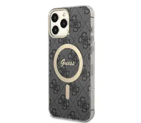 GUESS 4G IML MagSafe Zadní Kryt pro Apple iPhone 13 Pro Max černá