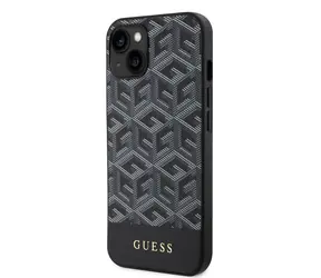 GUESS PU G Cube MagSafe Zadní Kryt pro Apple iPhone 14 černá