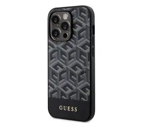 GUESS PU G Cube MagSafe Zadní Kryt pro Apple iPhone 14 Pro Max černá