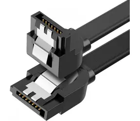 Ugreen US217 Kabel SATA 3.0 (M) - SATA 3.0 (M) 0.5 m černá / úhlový
