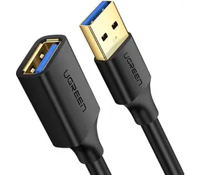 Ugreen Kabel USB-A 3.0 (M) - USB-A 3.0 (F) 1.5 m černá
