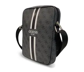 GUESS PU 4G Printed Stripes Tablet Bag 10" černá
