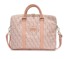 GUESS PU G Cube Computer Bag 15/16" růžová