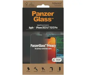 PanzerGlass Privacy AB Tvrzené sklo pro Apple iPhone 14 & 13 Pro & 13 číra
