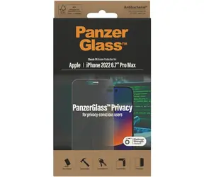 PanzerGlass Privacy AB Tvrzené sklo pro Apple iPhone 14 Pro Max číra