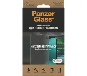 PanzerGlass UWF Privacy AB Tvrzené sklo pro Apple iPhone 14 Plus/13 Pro Max černá