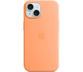 Apple Silikonový kryt s MagSafe pro iPhone 15 sorbetově oranžová / doprodej
